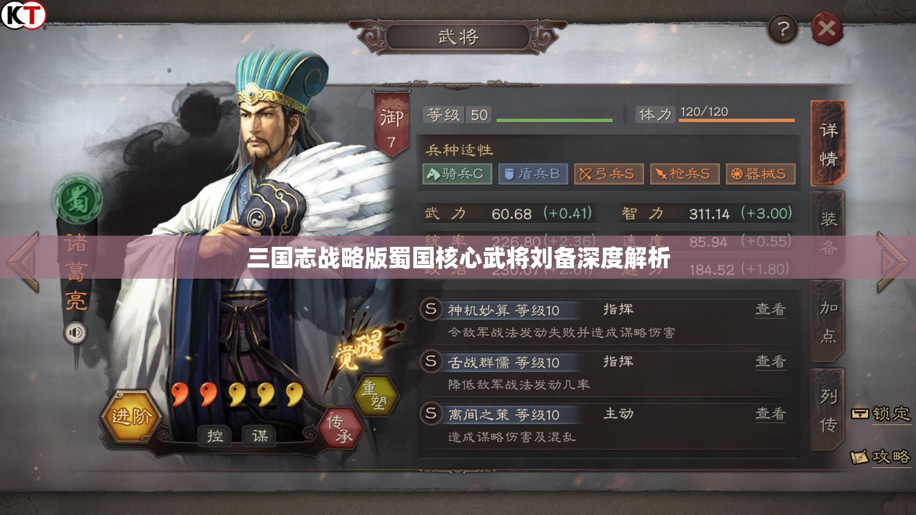 三国志战略版蜀国核心武将刘备深度解析